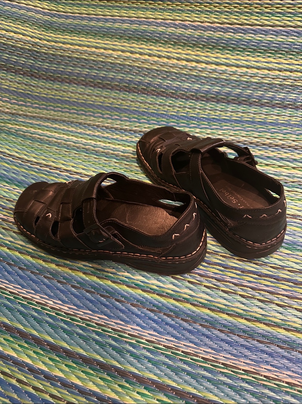 Travel-perfect Josef Seibel Leather Fisherman Sandals